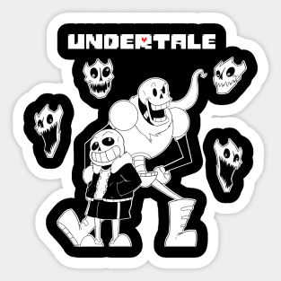 Undertale: Papyrus and Sans Sticker